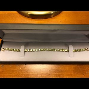 Genuine Peridot tennis braclet!